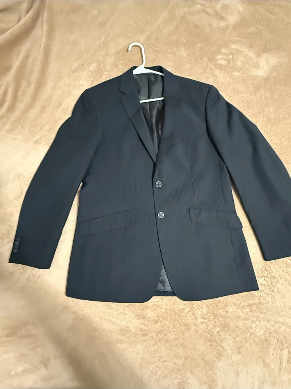 Kenneth Cole Men's Black Pinstripe Suit Jacket